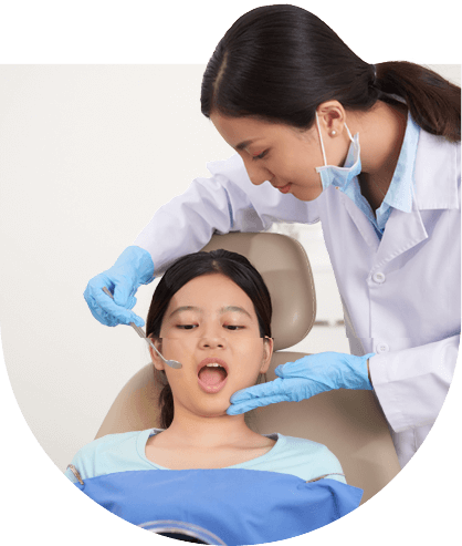 Friendly dentist ready to provide dental treatments