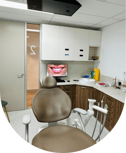 Graphic image illustrating dental health and oral care